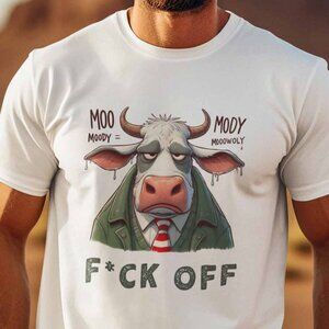 Angry Cow Tshirt, Funny tshirt, Gift tshirt, Cow shirt